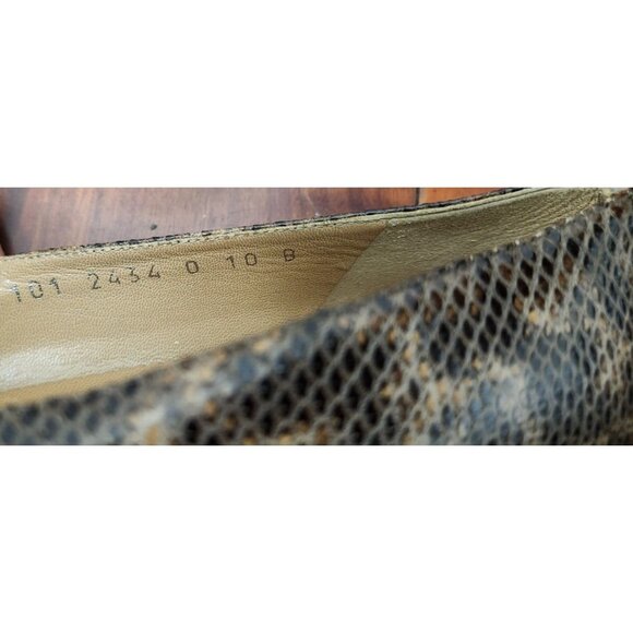 Gucci leather brown animal print stiletto heel size 10 B - Picture 9 of 13